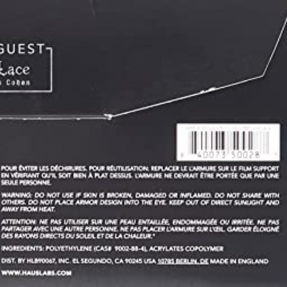 HAUS LABORATORIES By Lady Gaga: ARMOR MASQUE NO. 1 | Face Mask Sticker  … NEW! - Picture 11 of 12